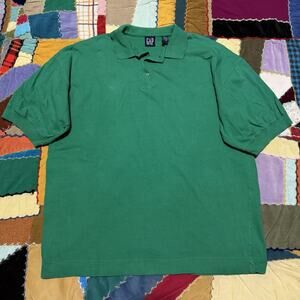 GAP 100% Cotton Green Polo Shirt XL